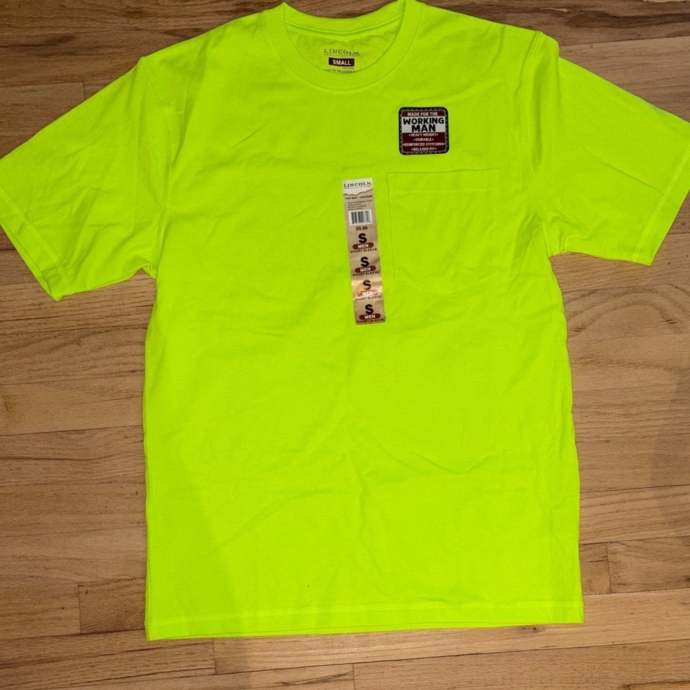 Lincoln Outfitters Men's High-Visibility Neon Tee